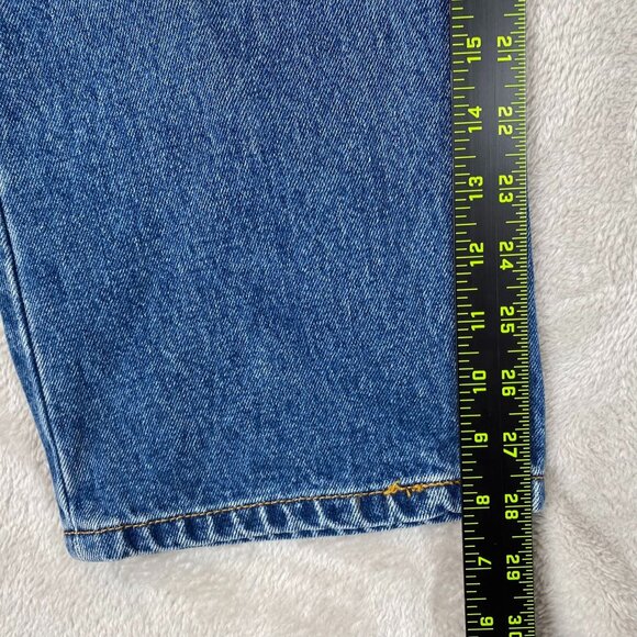 Levis Men's Jeans 34x29 505 Original Fit Blue Denim Cotton Riveted - Picture 5 of 9